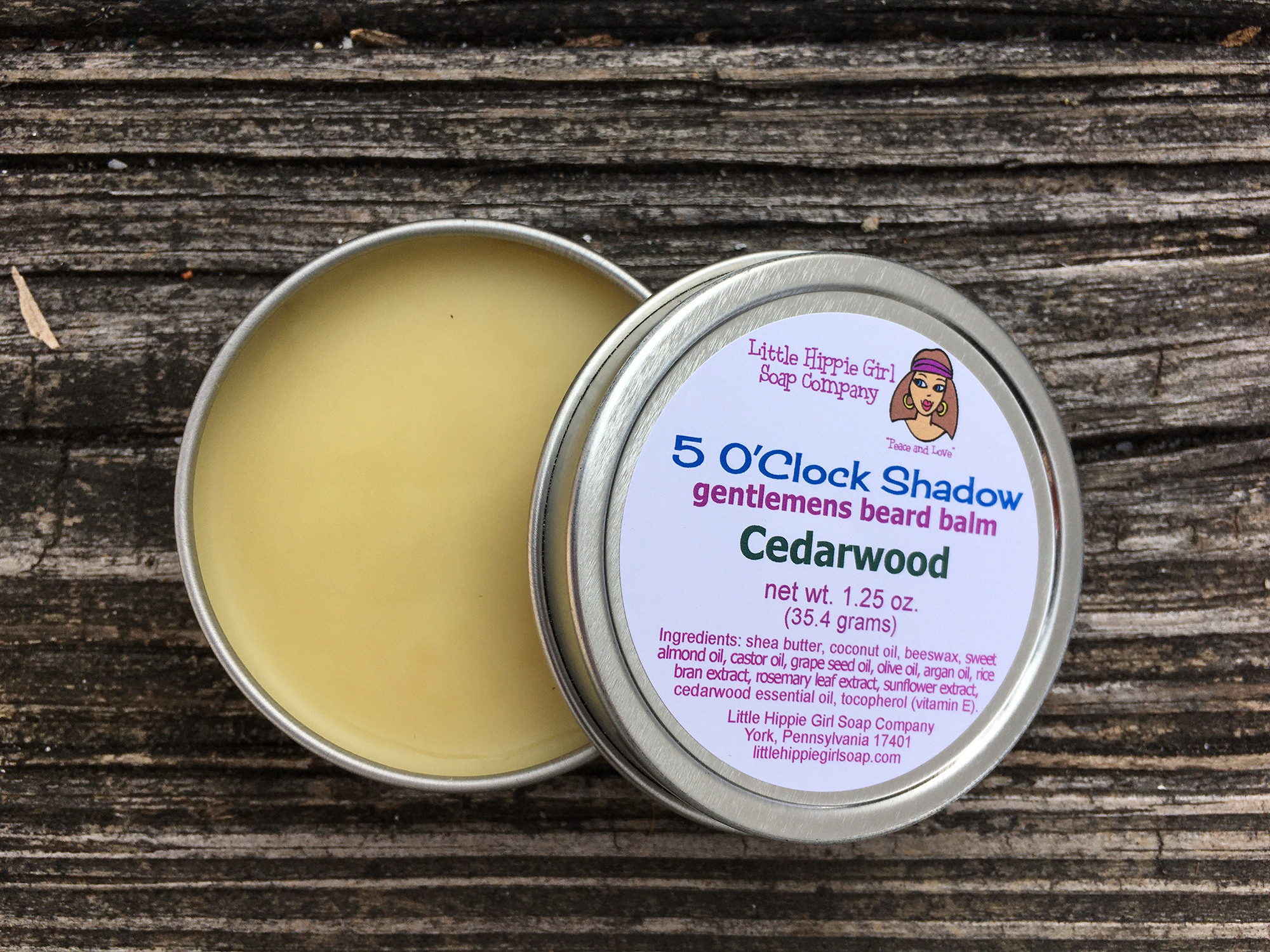 5 O' Clock Shadow Cedarwood Beard Balm - Click to Enlarge Photo